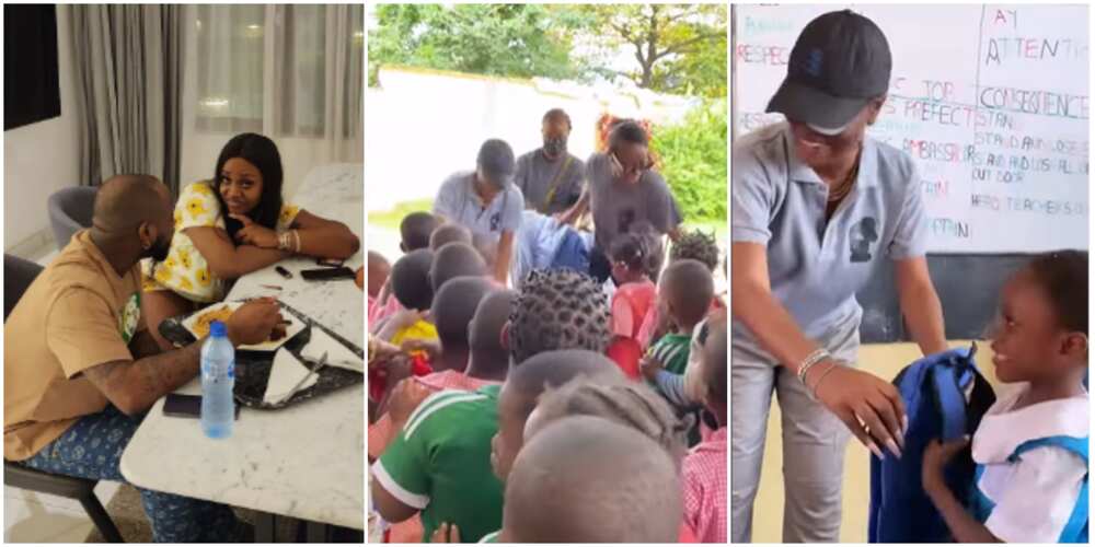 Sophia Momodu donates school bags Sophia Momodu donates school bags