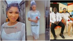 "You are so beautiful": Lady steps out in simple white dress for her court wedding, video goes viral