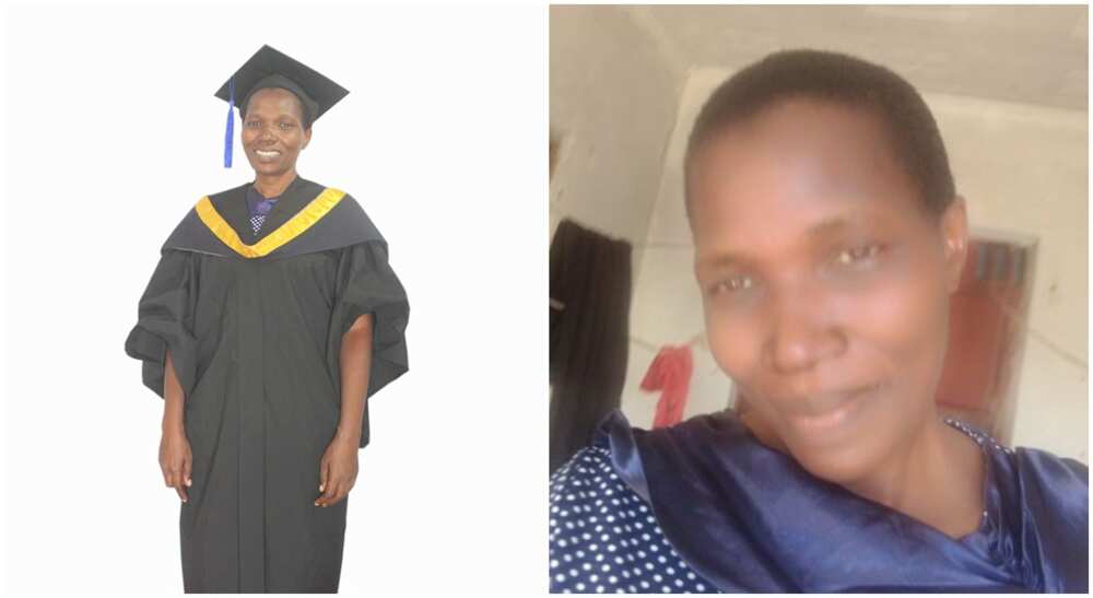 Milkah Mwasi who worked as a security guard finally finishes from the Jomo Kenyata University of Agriculture and Technology. Milkah Mwasi who worked as a security guard finally finishes from the Jomo Kenyata University of Agriculture and Technology.