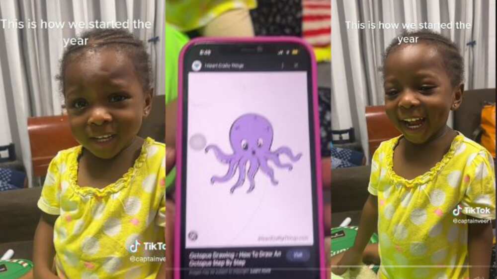 Little girl pronounces Octopus