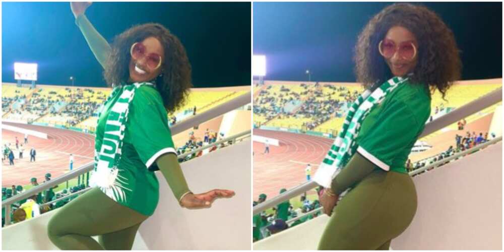 Esther goes to Cameroon for Super Eagles