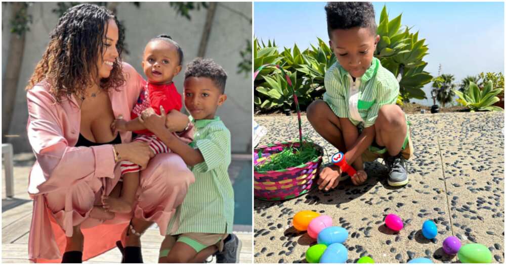 Wizkid's baby mama and their sons