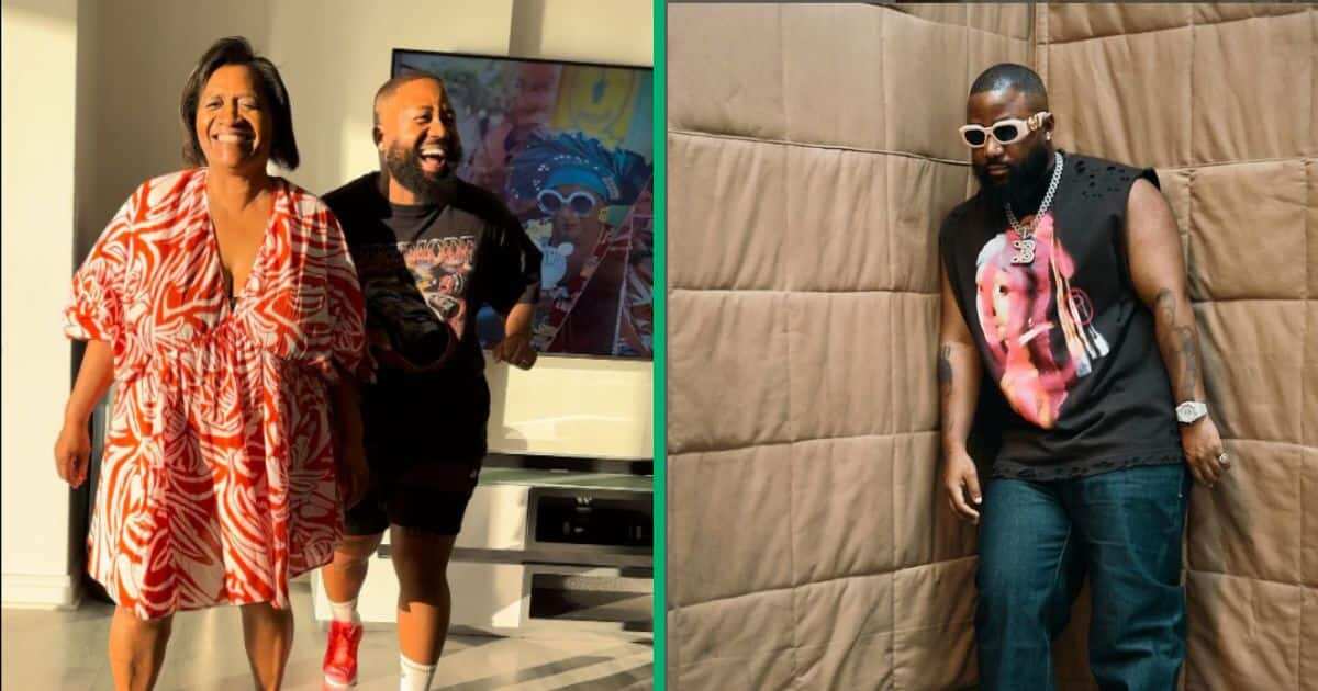 Check out how Cassper Nyovest and his mother take on the ‘Tshwala Bam’ dance challenge (video)