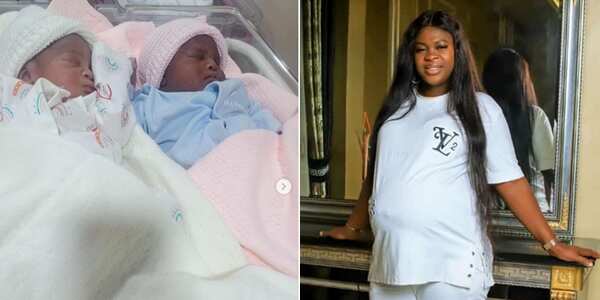 Nigerian couple welcomes set of twins after ten years of barrenness