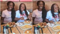 Na this kain breakfast I wan dey chop: Patience Ozokwo shares beautiful photos with look-alike daughter