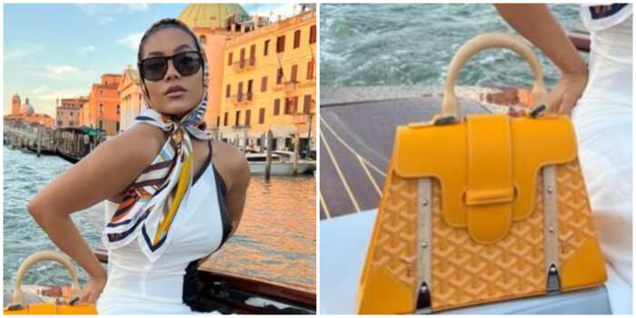 Luxury Fashion: BBNaija Star Maria Spotted with Expensive Maison Goyard Bag  