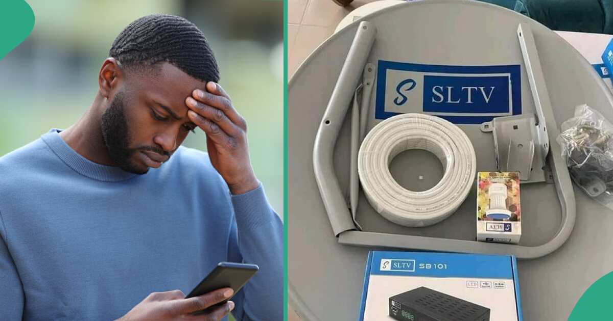 Nigerian man cries out after switching to SLTV, highlights 2 issues he has with the decoder