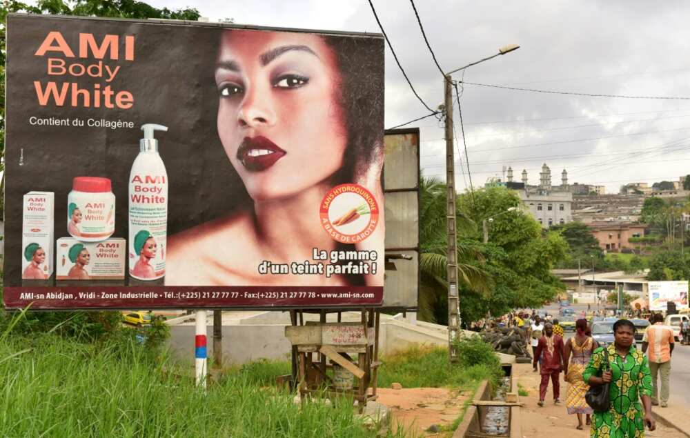 The World Health Organization says skin whitening products are commonly used in African, Asian and Caribbean countries including Cameroon and Ivory Coast (pictured)