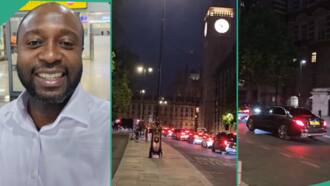 UK elections: Man abroad shows Westminster area during voting as Conservative Party was losing