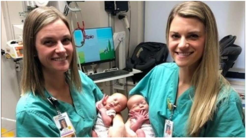 Tara Drinkard and Tara Howard were delivered in the same hospital 26 years ago. Photo source: Irish Post