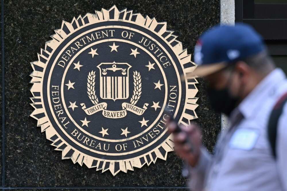 The Federal Bureau of Investigation seal at the bureau's headquarters, the J. Edgar Hoover FBI building, in Washington