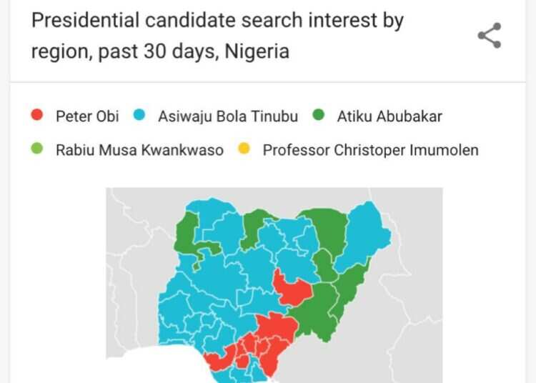 Bola Tinubu/Atiku Abubakar/Peter Obi/PDP/APC/Rabiu Kwankwaso/2023 Election