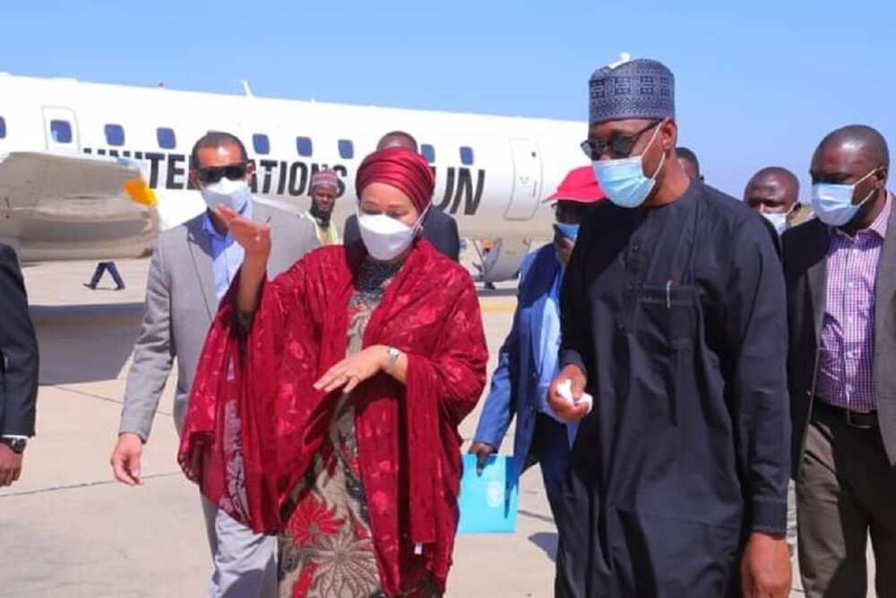 Gwamna Zulum ya karbi bakuncin Amina Mohammed a Maiduguri (hotuna) Gwamna Zulum ya karbi bakuncin Amina Mohammed a Maiduguri (hotuna)