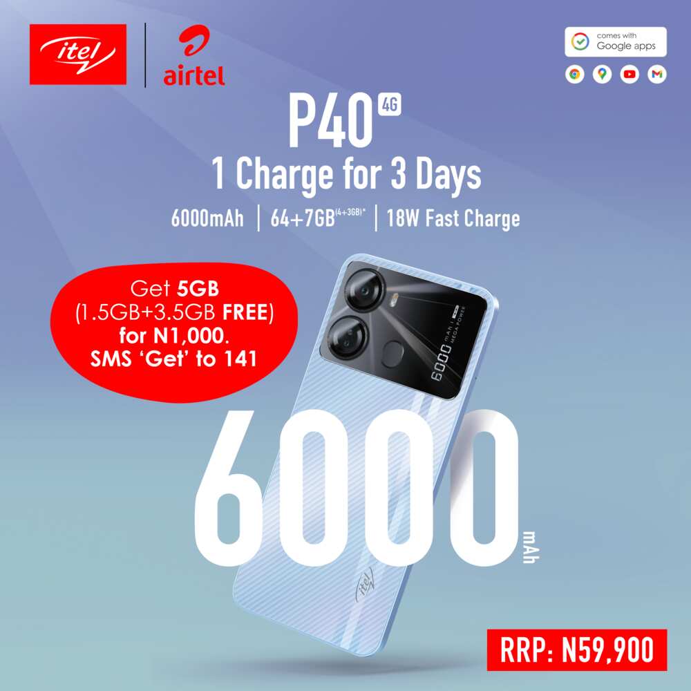 1 Charge for 3 Days: itel P40 is the Perfect Big Battery Smartphone for Nigerians