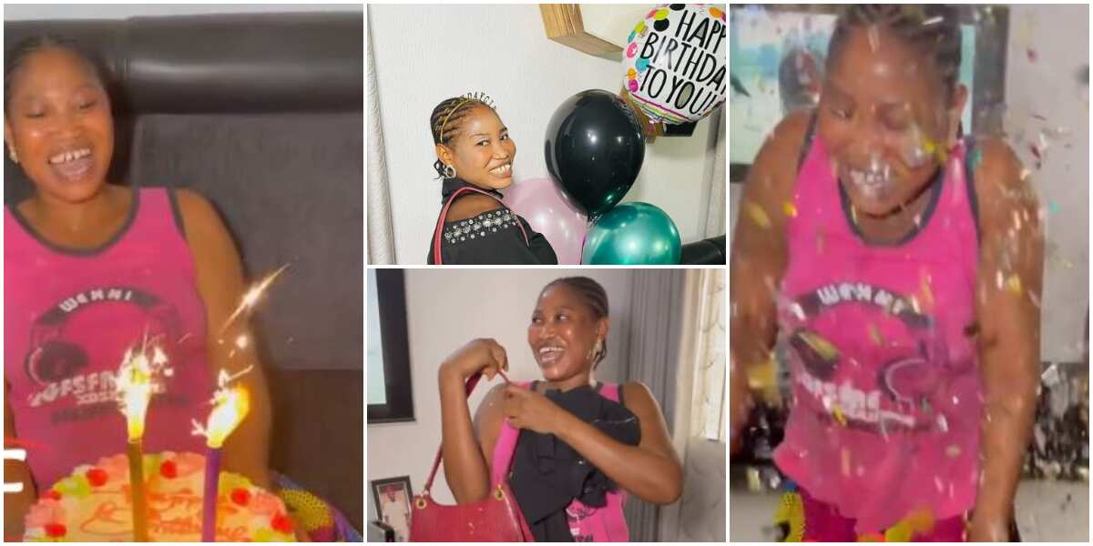 Nigerian lady throws birthday surprise for her maid, touching video stirs massive reactions online