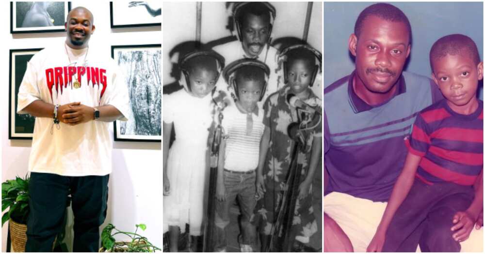 Don Jazzy and his dad Mavin Grandpa