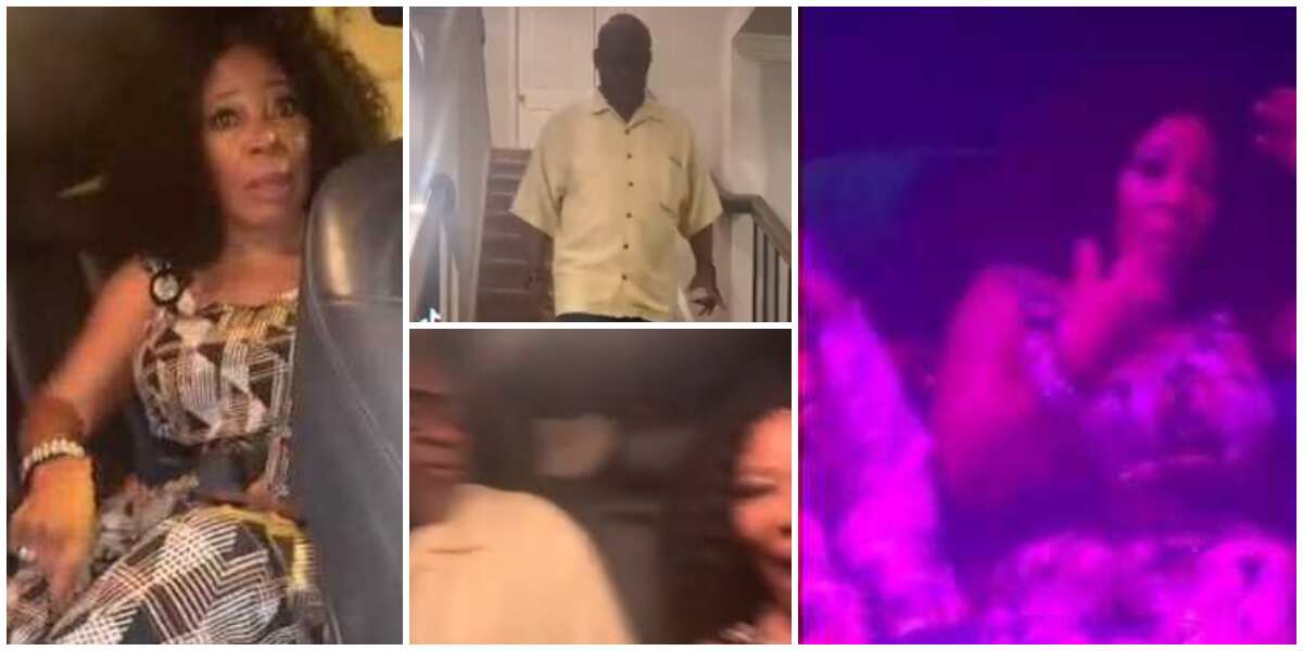 Lady takes her mum and dad to nightclub in America, her mum's reaction in the video got many talking