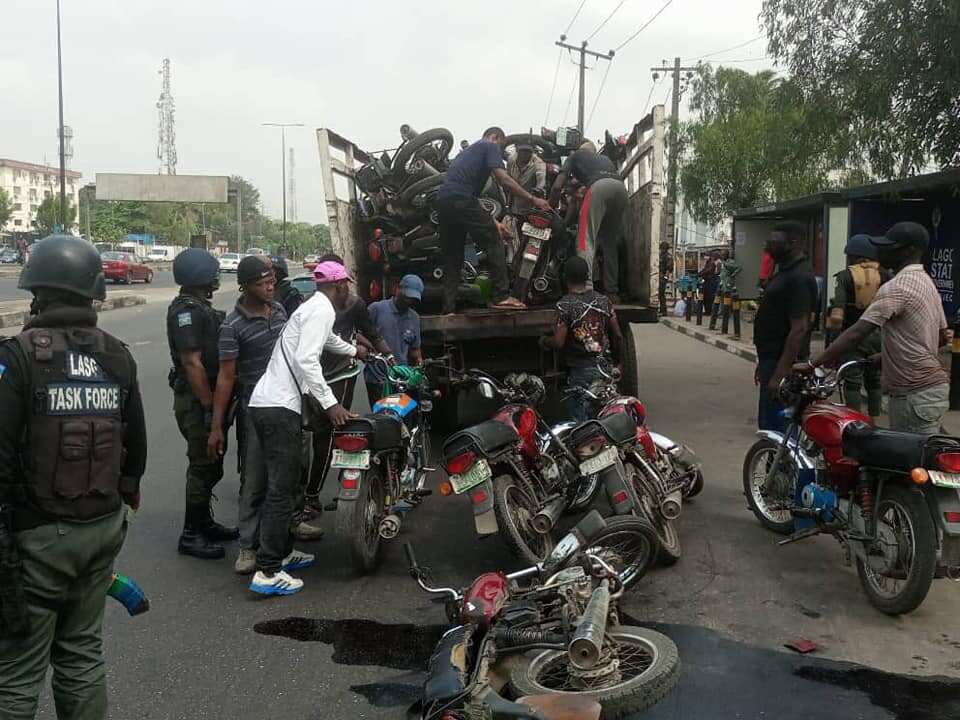 Okada ban, Lagos Task Force, motorcycles