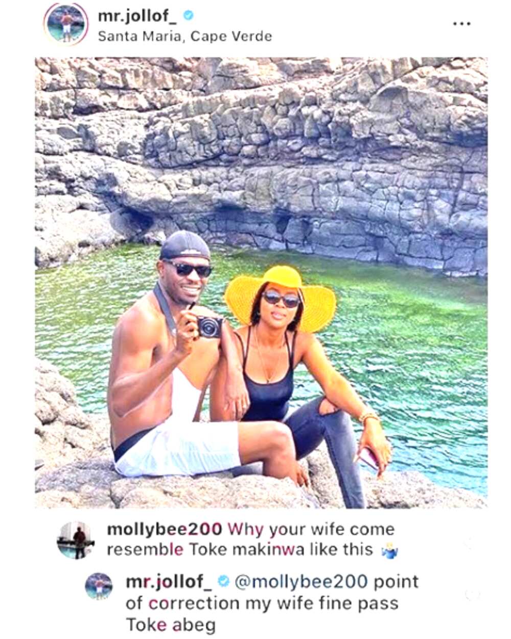 My Wife Is Finer Than Toke Makinwa- Mr. Jollof  