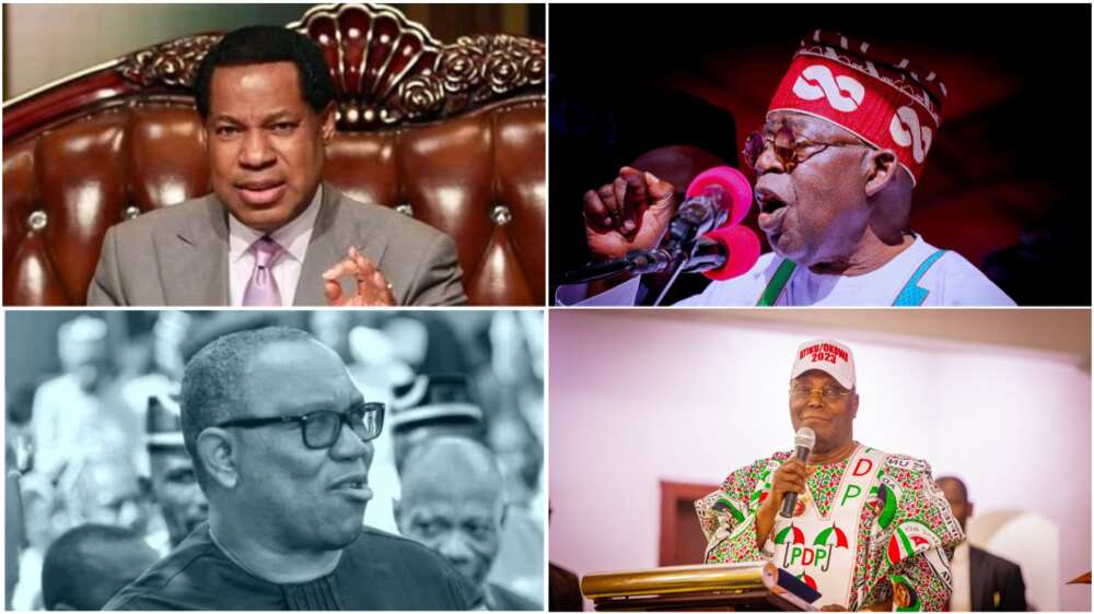 Christ Oyakhilome/Christ Embassy/2023 Election/Atiku Abubakar/Bola Tinubu/Peter Obi