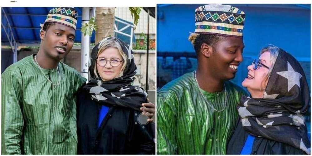 Cute Photos of a Nigerian Man and His Beautiful German Wife Hausa People Can't stop Talking about