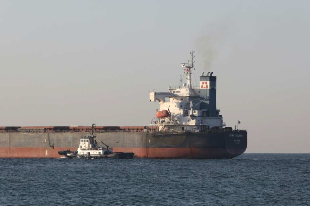 Ukraine says that four more ships have left, carrying 'around 170,000 tonnes of agriculture-related merchandise' Ukraine says that four more ships have left, carrying 'around 170,000 tonnes of agriculture-related merchandise'
