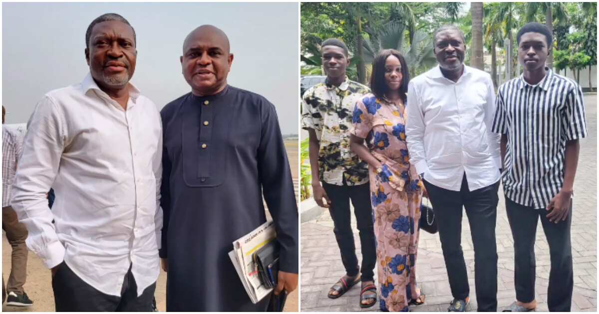 Where is your wife: Fans ask Kanayo O. Kanayo as actor and kids visit presidential aspirant Kingsley Moghalu