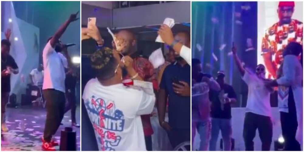Dem Wan Kill Me with Money: Singer Kcee Exclaims as Fans Make it Rain Cash on Him in New Video