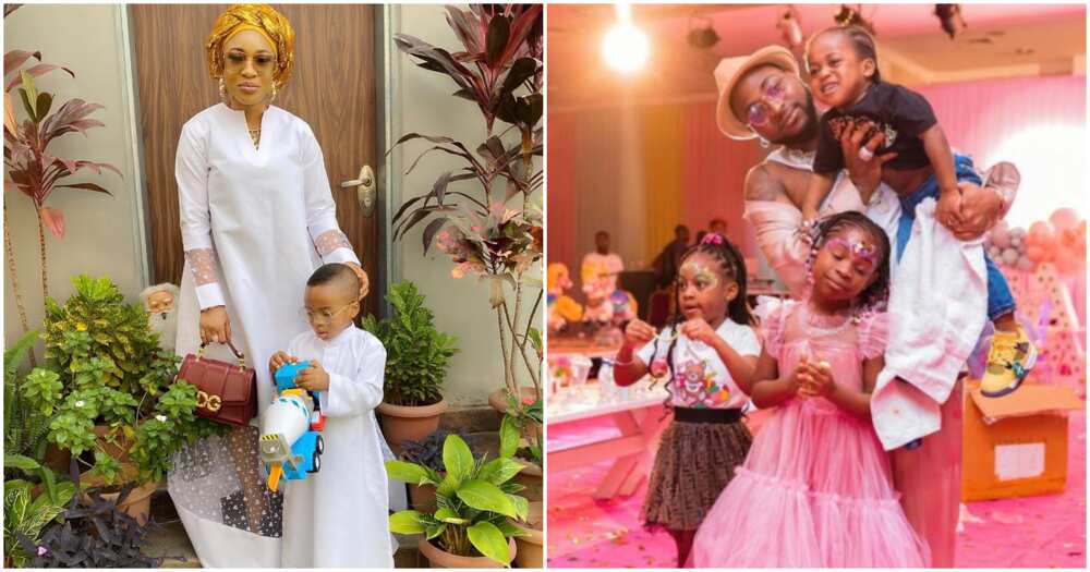 Tonto Dikeh and son 'ikebe' video trends online.