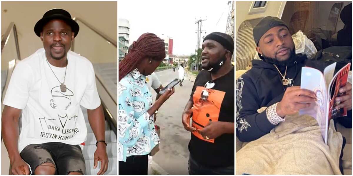 Mumu, Davido 'knocks' Yomi Fabiyi as he violates COVID-19 protocols while protesting for Baba Ijesha's release