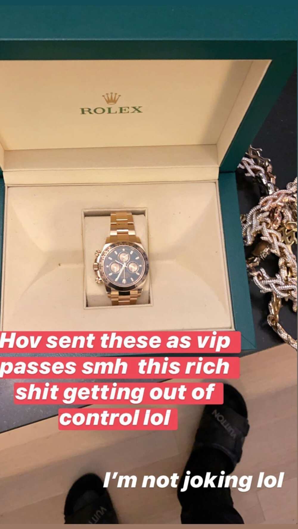 JAY-Z sends Meek Mill and Swizz Beatz Rolex watches as VIP pass to his event