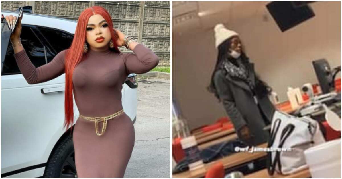 Which better UK school operates in winter? Bobrisky trolls James Brown hard, brags about finishing from UNILAG