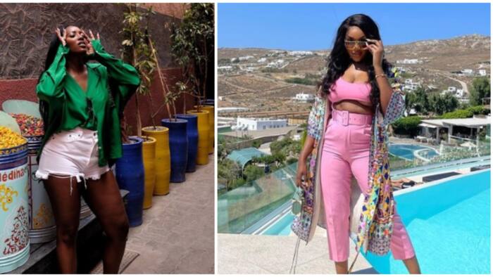 Vacation fashion: 5 times Tiwa Savage, others sported breezy chic ensembles on holiday trips