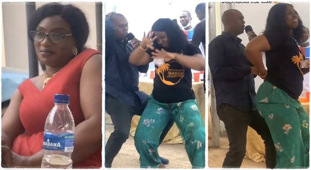 Man dances with another woman as wife watches