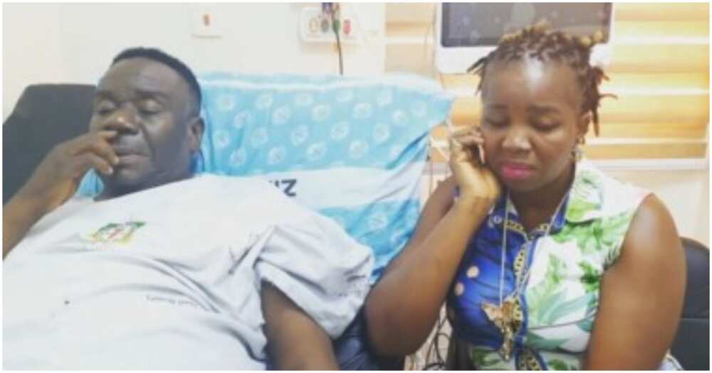 Mr Ibu, Nollywood, actor, comedian, wife, sickbed, hospital, scammers