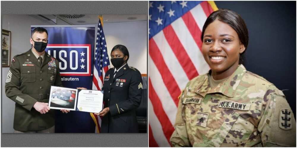 Nigerian woman wins soldier of the year award in US for rescuing colleague