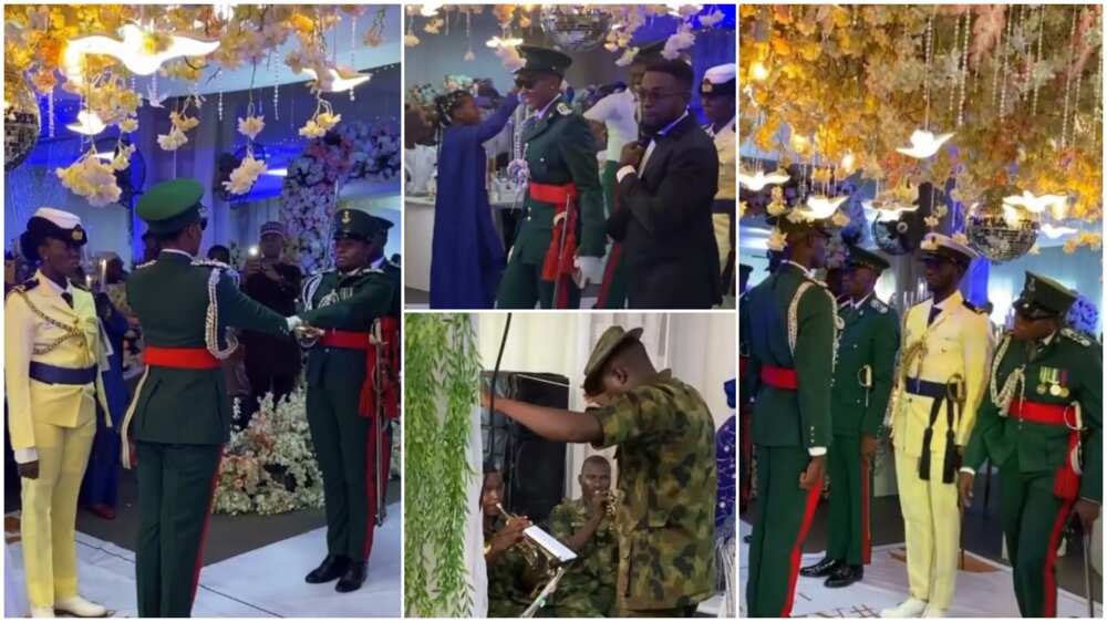 Wedding ceremony of a Nigerian female soldier