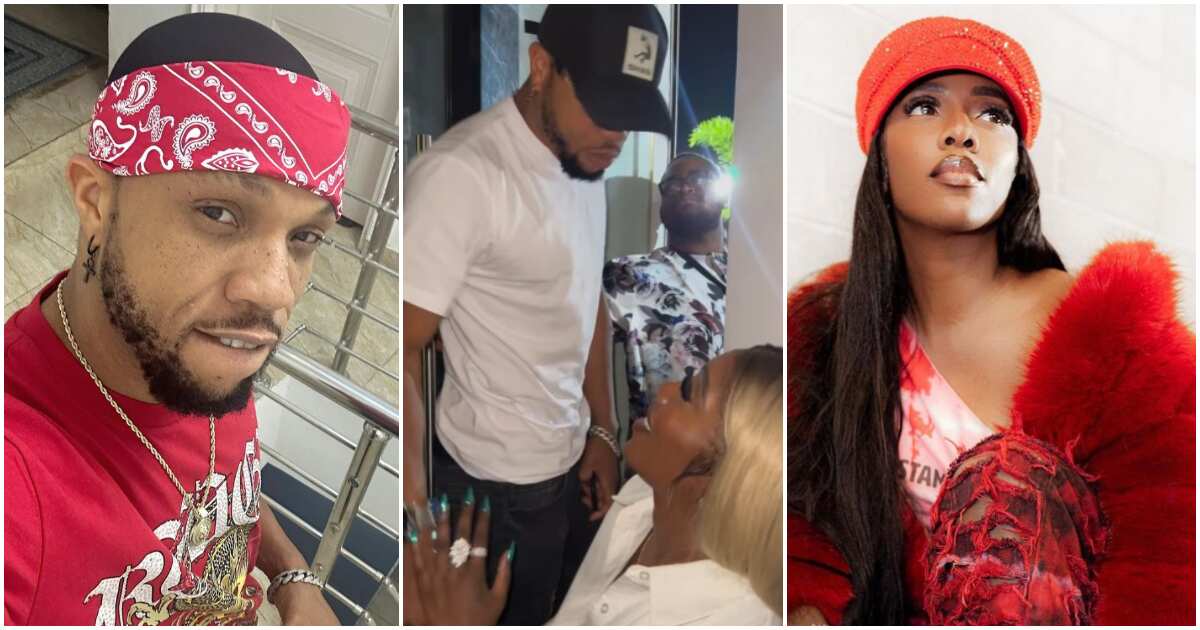 Video: Watch the heartwarming moment Tiwa Savage exchanged pleasantries with Charles Okocha that has left many talking online