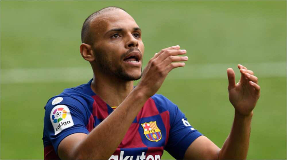 Martin Braithwaite: Barcelona star denies claims he has asked for Messi's shirt number
