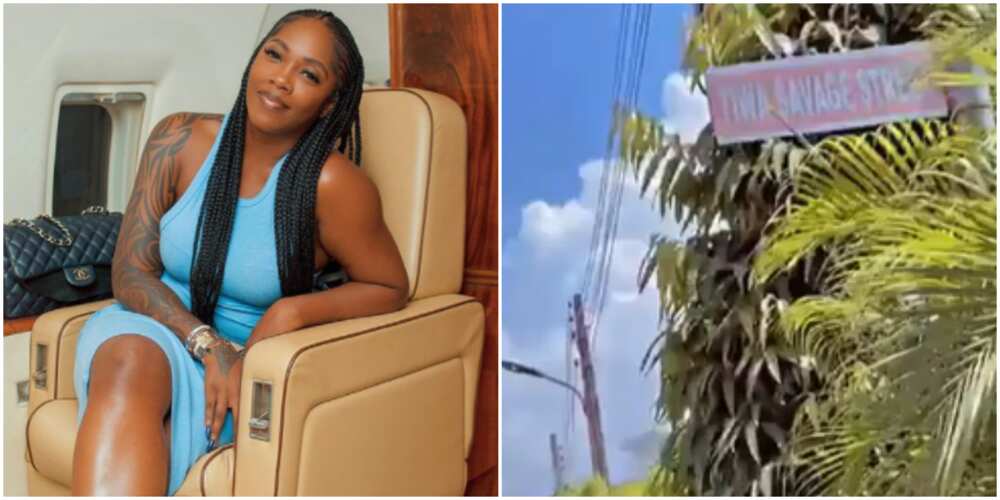 Tiwa Savage street is in Lagos