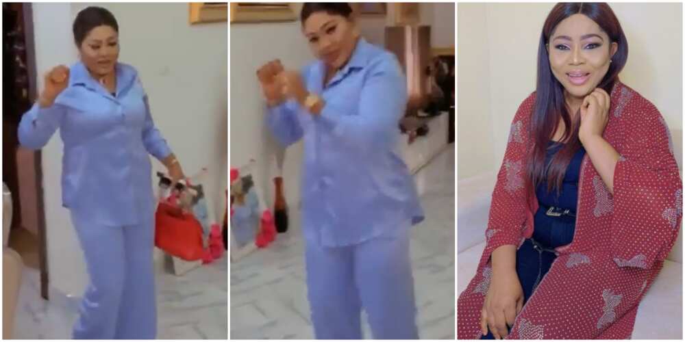 Actress Regina Daniels' mum Rita busts serious moves as she shows off dance moves in lovely video
