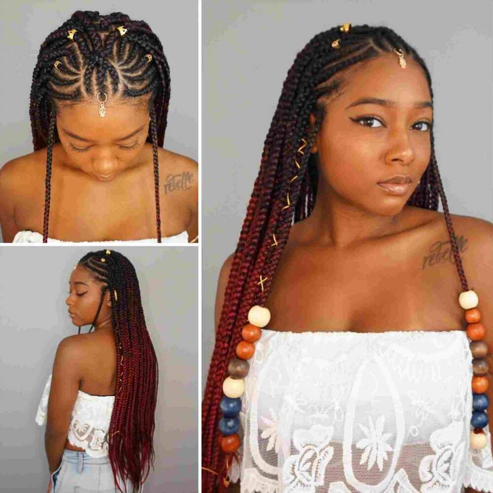 Best cornrow hairstyles for round faces