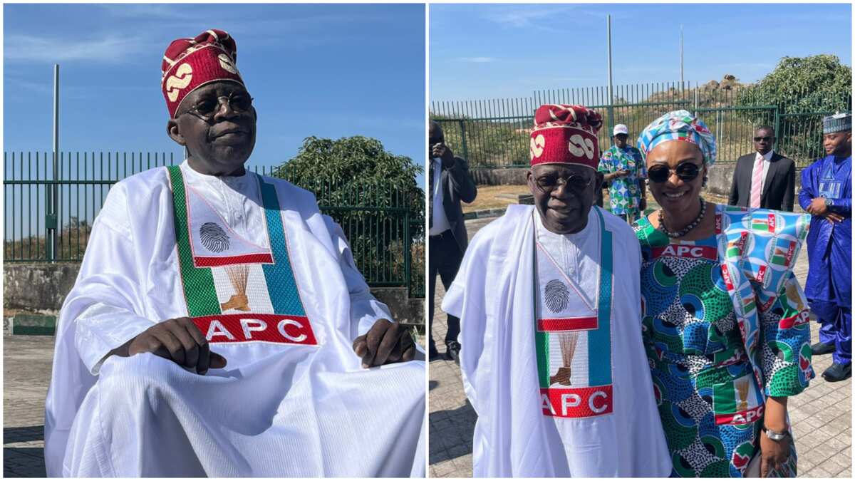 Watch: Video emerges as Tinubu makes serious Blunder, says 'God bless PD… APC'