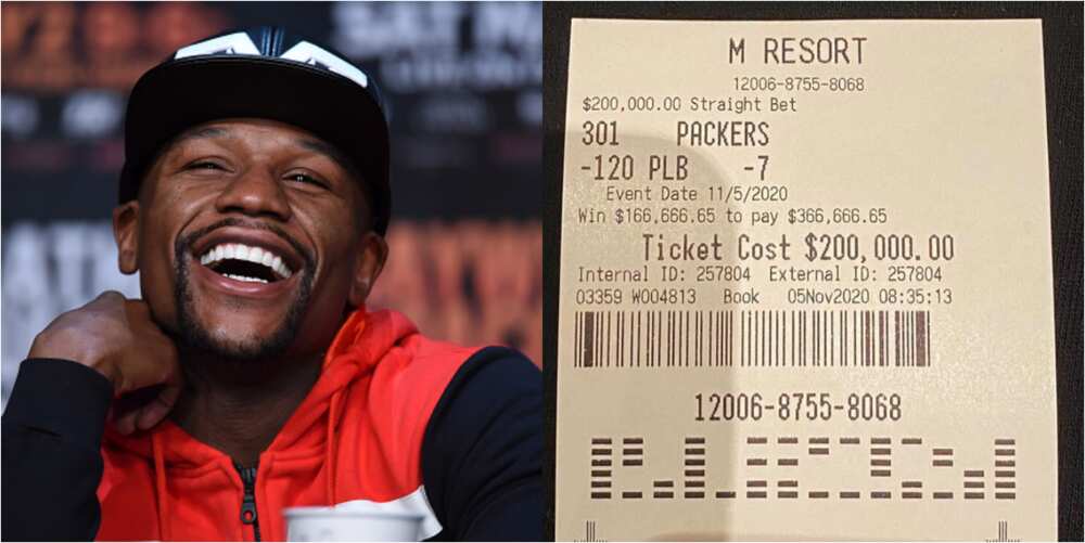 Floyd Mayweather wins £126k after placing bet on NFL's Packers to defeat 49ers