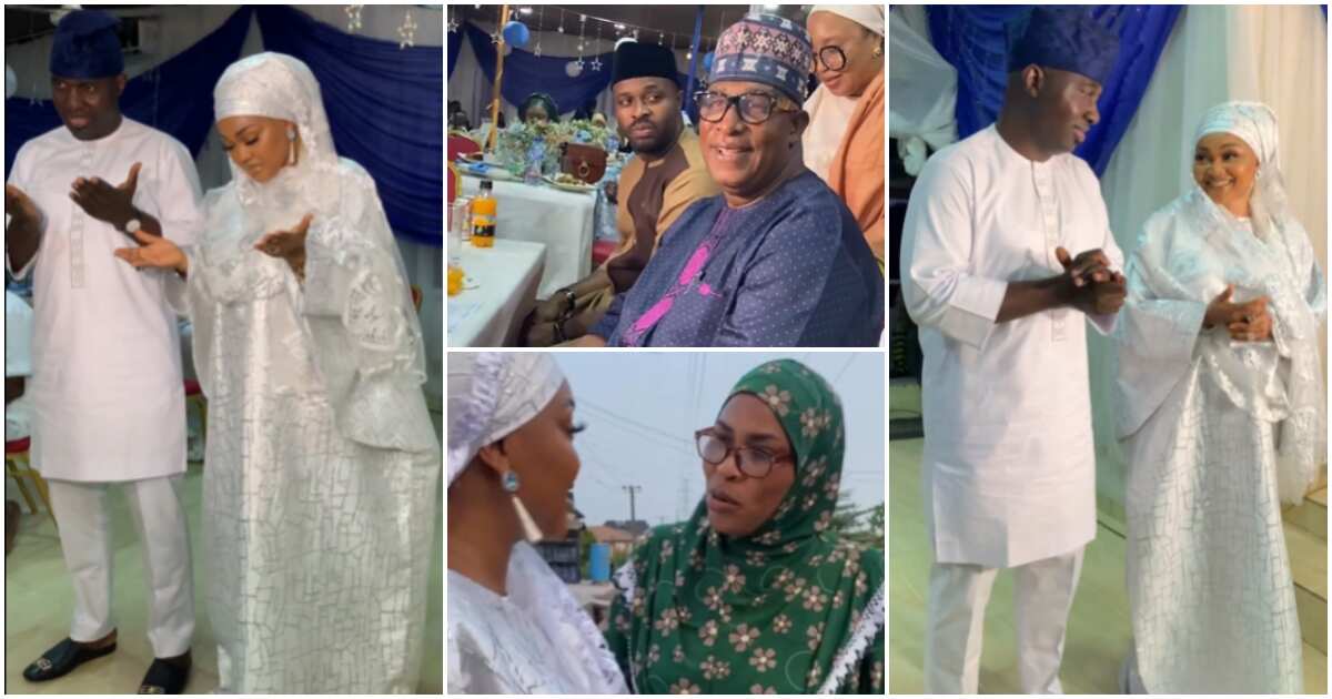 Yoruba actors grace Mercy Aigbe and hubby's Ramadan lecture, videos surface