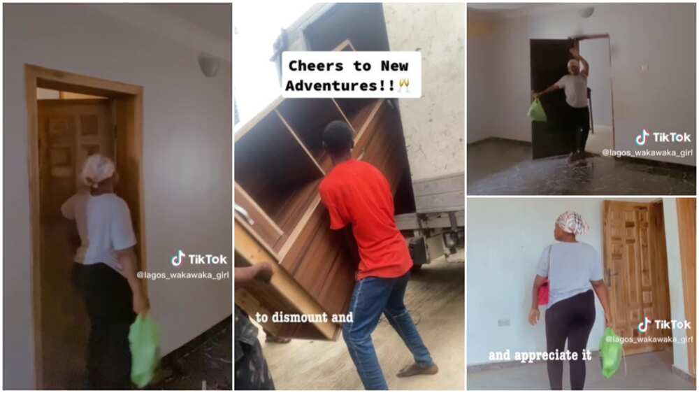 Rented apartment in Lagos/lady moved out of her flat.