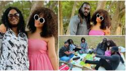 Nadia Buari: Ghanaian actress shares lovely picnic photos with family, many admire their bond