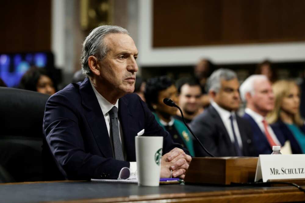 Former Starbucks CEO Howard Schultz testifies before the Senate Health, Education, Labor, and Pensions Committee