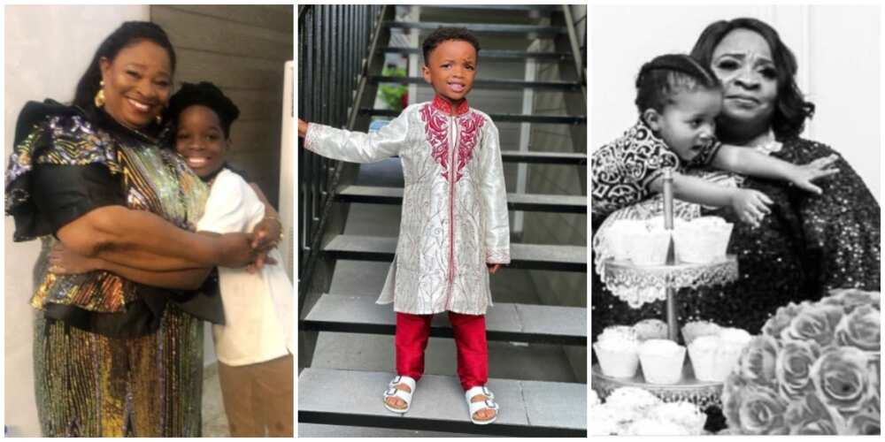 Photos of Jane Dolapo and her grandsons.