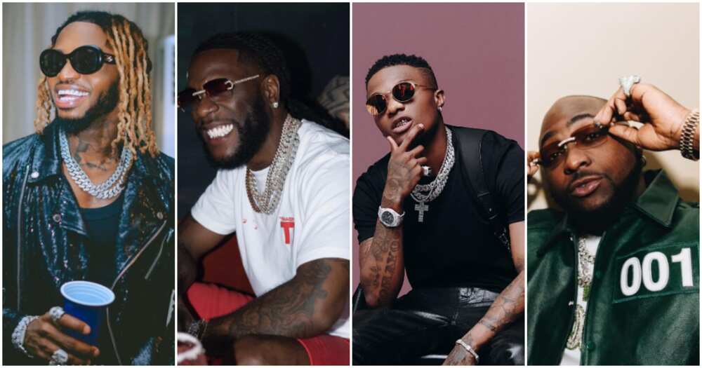 Burna Boy, Wizkid, And Six Other Nigerian Singers Top YouTube's List Of Africa's Most-watched Music Videos.  